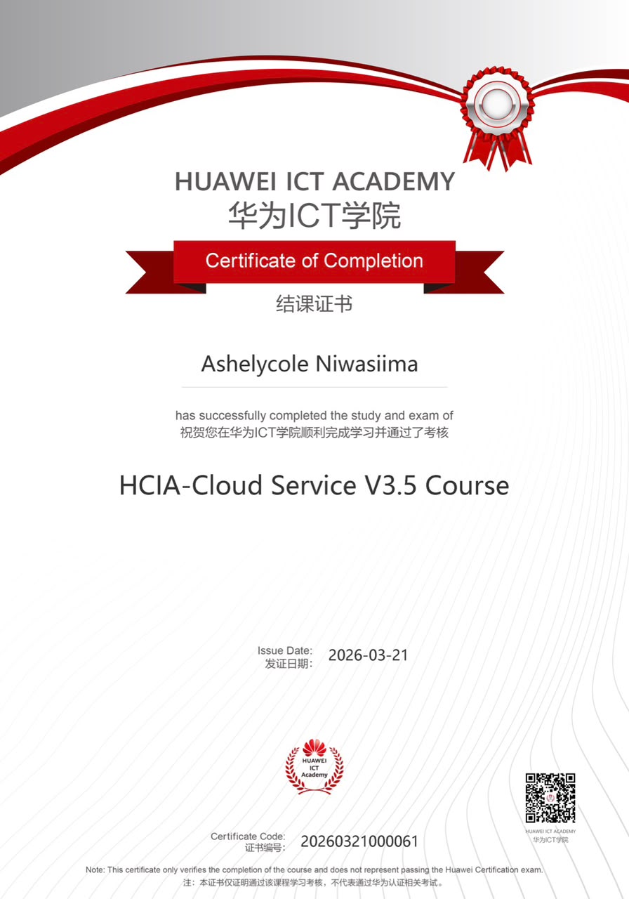 HCIA-Cloud Service V3.5